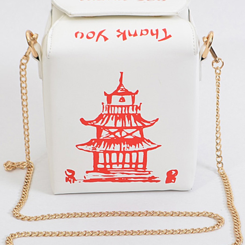 NEW CHINESE TAKE OUT THANK YOU INSPIRE CLUTCH BAG